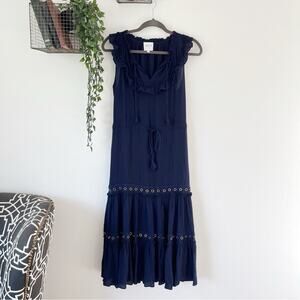 Misa Los Angeles Gabriella Grommet Midi Dress XS